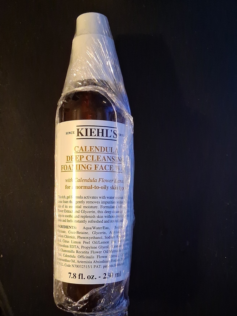 Sealed Kiehl's Calendula Deep Cleansing Foaming Face Wash 7.8 Oz